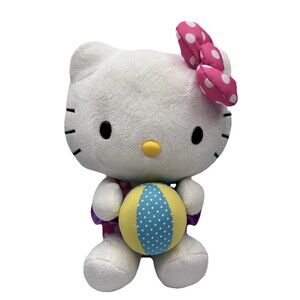 Hello Kitty Beach Day Plush Special Edition RARE 2015 Sanrio Stuffed Animal